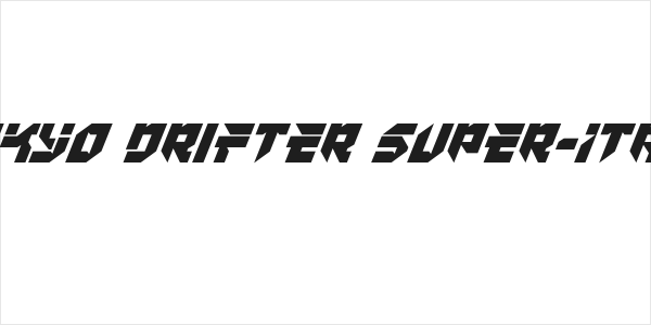Tokyo Drifter Super-Italic Logo