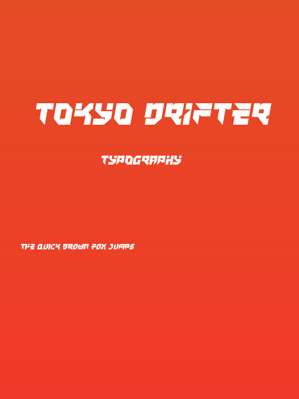 Tokyo Drifter Poster