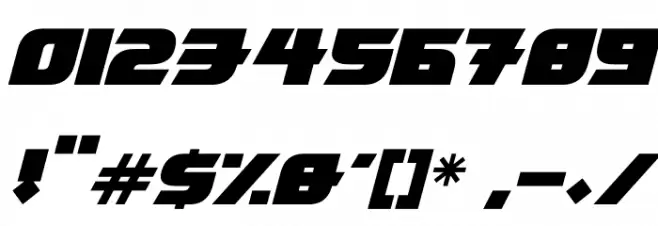 Tokyo Knights Italic Font OTHER CHARS