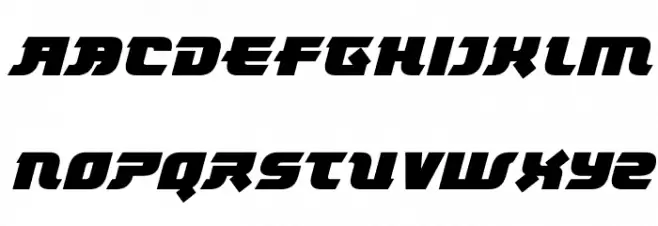Tokyo Knights Italic Font Litere mari