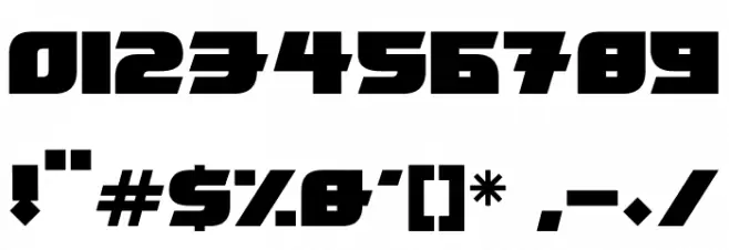 Tokyo Knights Font OTHER CHARS