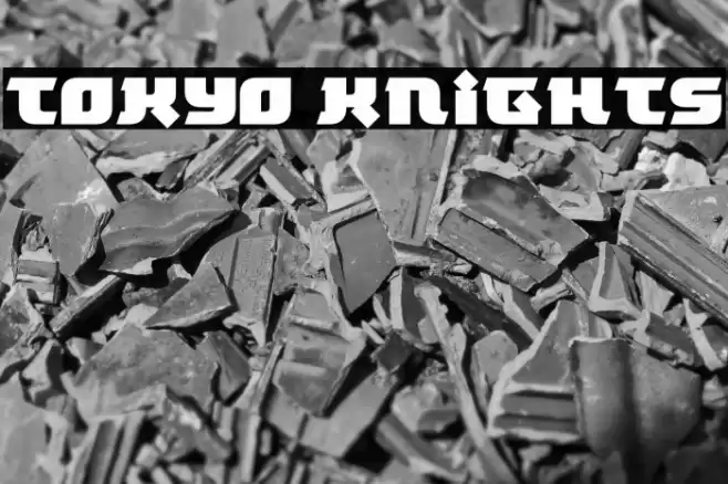 Tokyo Knights Font examples