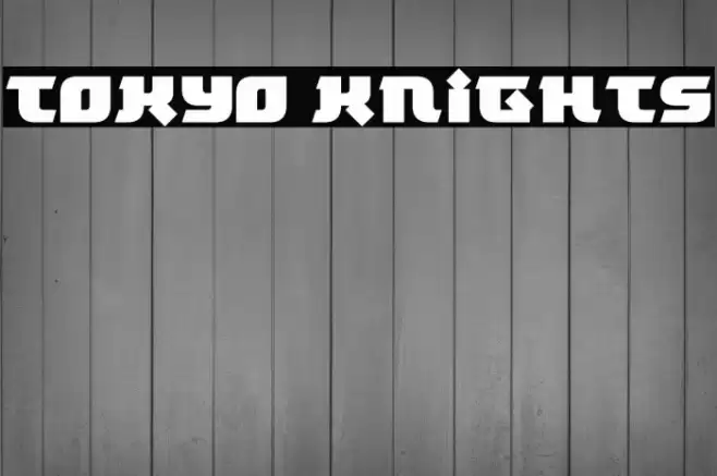 Tokyo Knights Font examples
