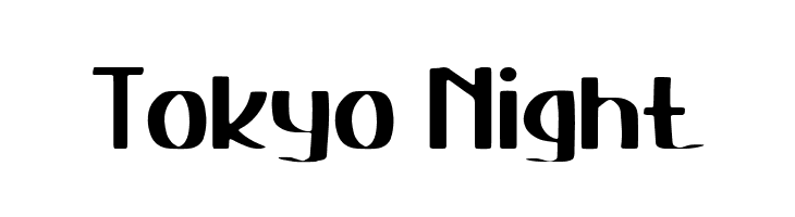 Tokyo Night  नि: शुल्क फ़ॉन्ट्स डाउनलोड