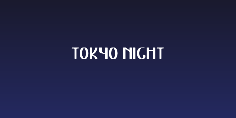 Tokyo Night Social Header