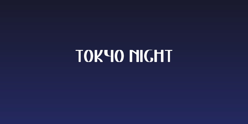 Tokyo Night Social Header
