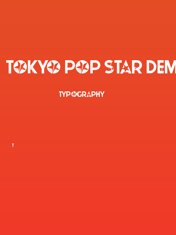 Tokyo Pop Star DEMO Poster
