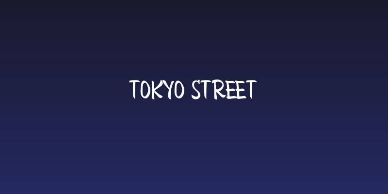 Tokyo Street Social Header