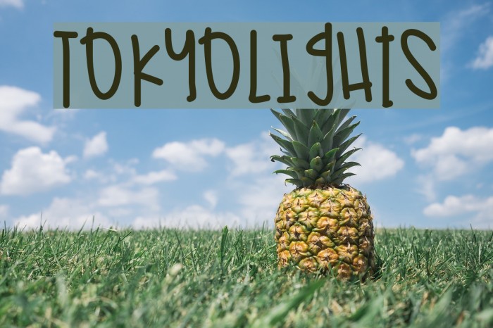 TokyoLights Font examples
