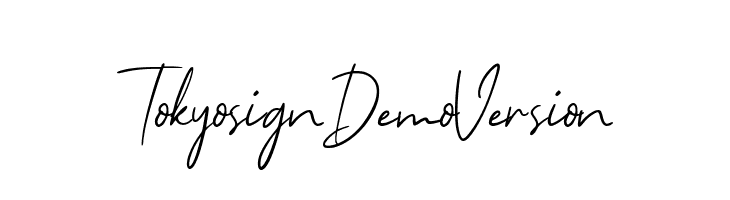 Tokyosign Demo Version  フリーフォントのダウンロード
