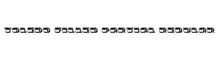 Toledo Filled Partial Regular  フリーフォントのダウンロード