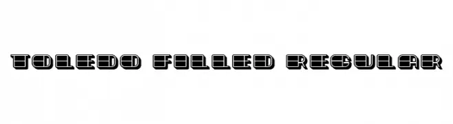 Toledo Filled Regular  नि: शुल्क फ़ॉन्ट्स डाउनलोड