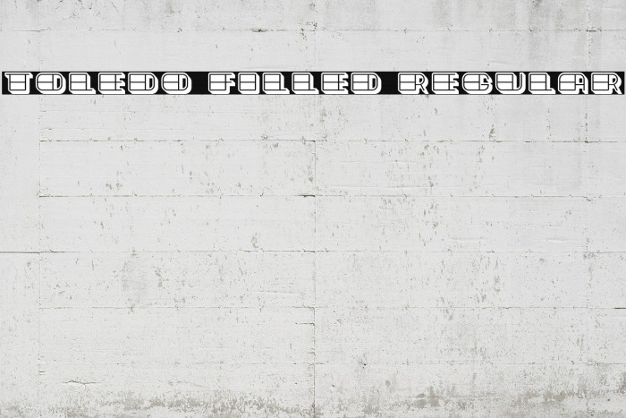 Toledo Filled Regular Example 1