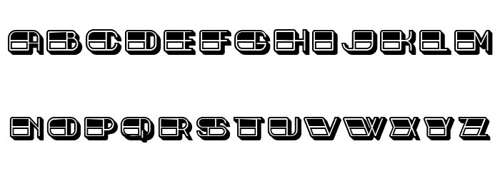 Toledo Filled Roughly Partial Regular Font LOWERCASE