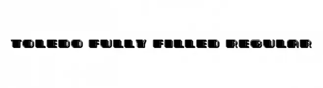 Toledo Fully Filled Regular  नि: शुल्क फ़ॉन्ट्स डाउनलोड