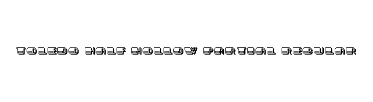 Toledo Half Hollow Partial Regular  font caratteri gratis