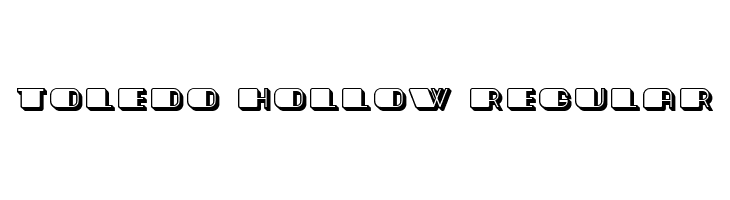 Toledo Hollow Regular  Frei Schriftart Herunterladen