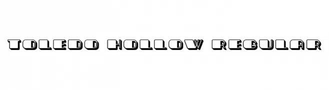 Toledo Hollow Regular  font caratteri gratis