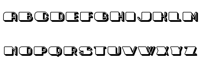Toledo Hollow Regular Font LOWERCASE