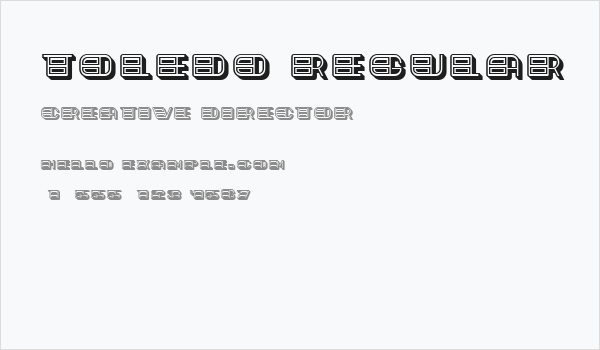 Toledo Regular Business Card