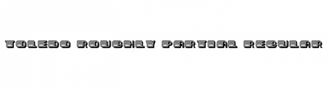 Toledo Roughly Partial Regular  font caratteri gratis