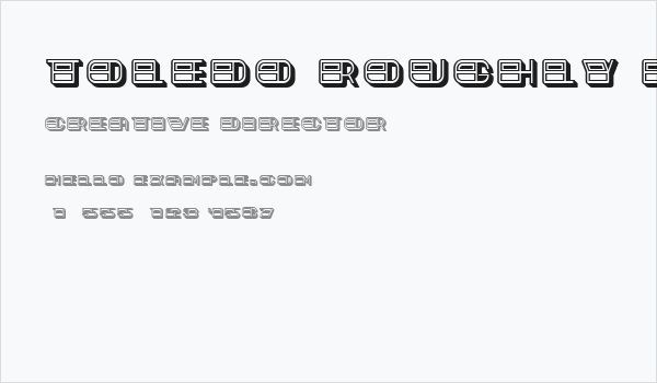 Toledo Roughly Partial Regular Business Card