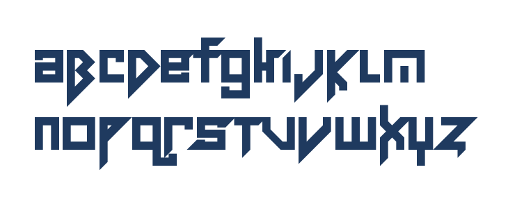 Tolerant Sans Serif [Tolerant 2] Regular Lowercase