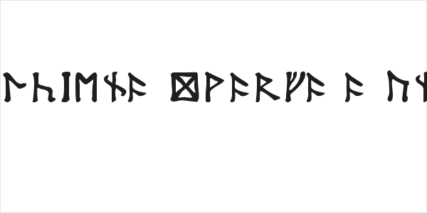 Tolkien-Dwarf-Runes Logo