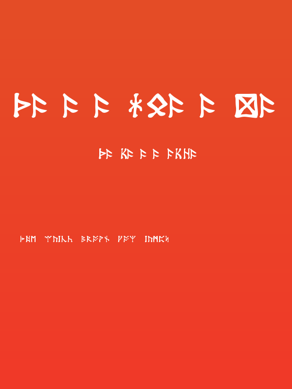 Tolkien-Dwarf-Runes Poster