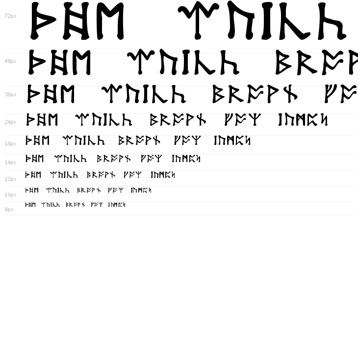 Tolkien-Dwarf-Runes Waterfall