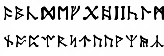 Tolkien-Dwarf-Runes 字体 小写