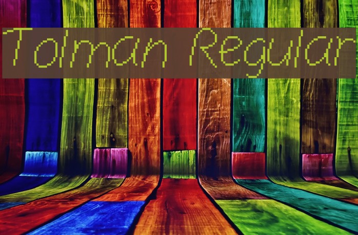 Tolman Regular Font examples