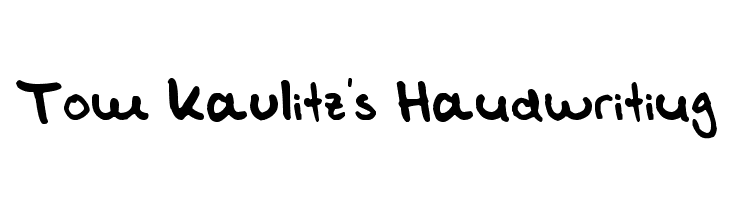 Tom Kaulitz's Handwriting  Free Fonts Download
