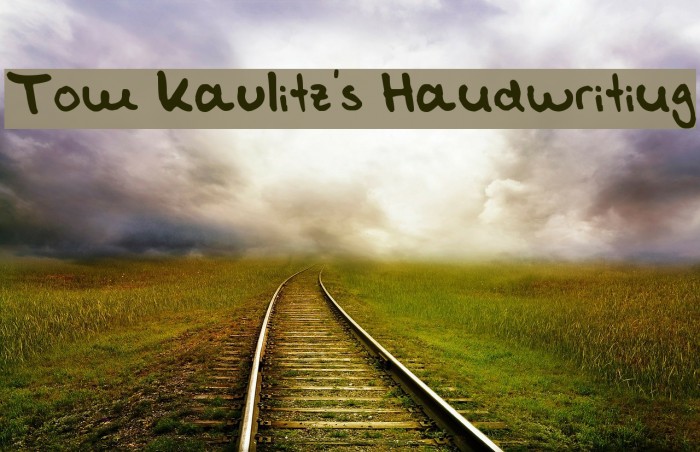 Tom Kaulitz's Handwriting Font examples