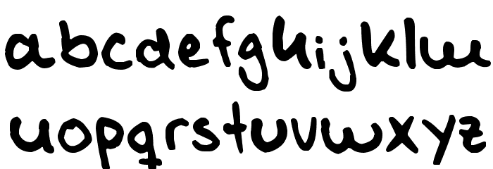 Tom Kaulitz's Handwriting Font LOWERCASE