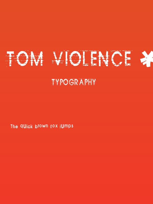 Tom Violence [AUTOSPACED] Poster