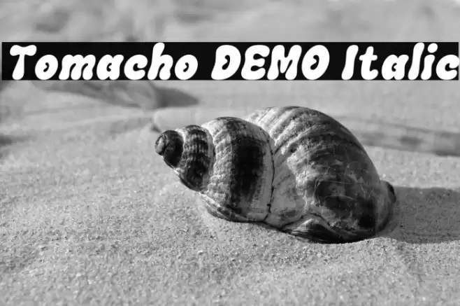 Tomacho DEMO Italic फ़ॉन्ट examples