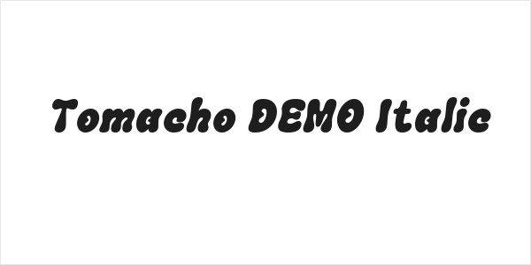 Tomacho DEMO Italic Logo