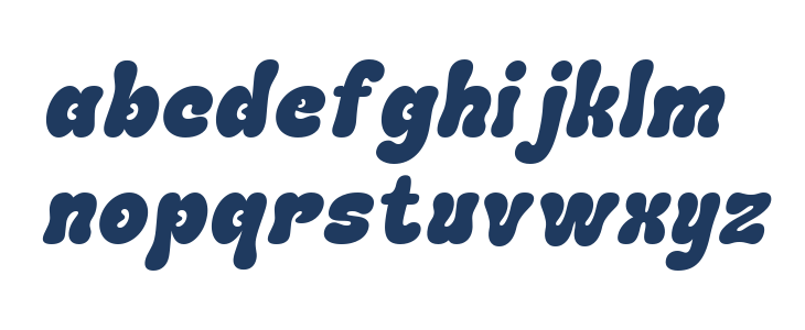 Tomacho DEMO Italic Lowercase