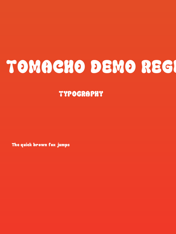 Tomacho DEMO Regular Poster
