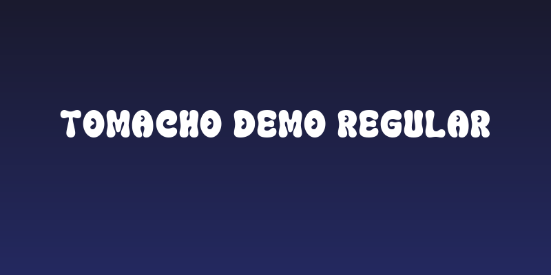Tomacho DEMO Regular Social Header