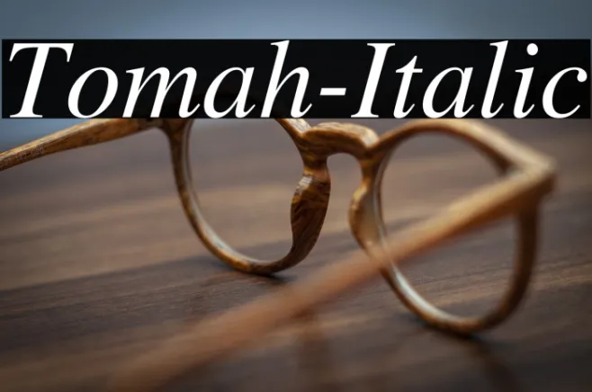 Tomah-Italic Example 2