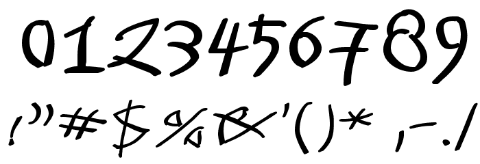 Tomahawked-Bold Font OTHER CHARS