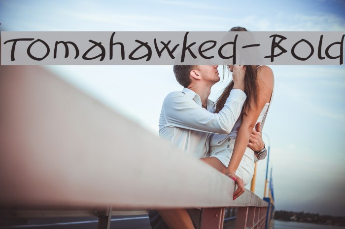 Tomahawked-Bold Font examples