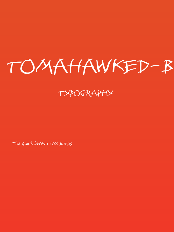 Tomahawked-Bold Poster