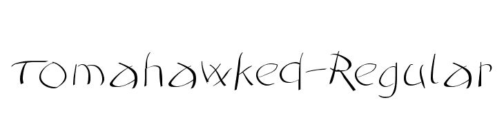 Tomahawked-Regular  免费字体下载