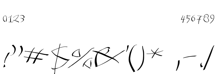 Tomahawked-Regular Font OTHER CHARS