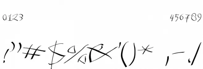 Tomahawked-Regular Font OTHER CHARS