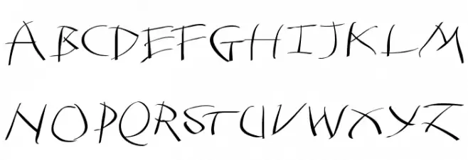 Tomahawked-Regular 字体 大写