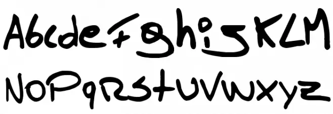Tomas Massu Schriftart Kleinbuchstaben